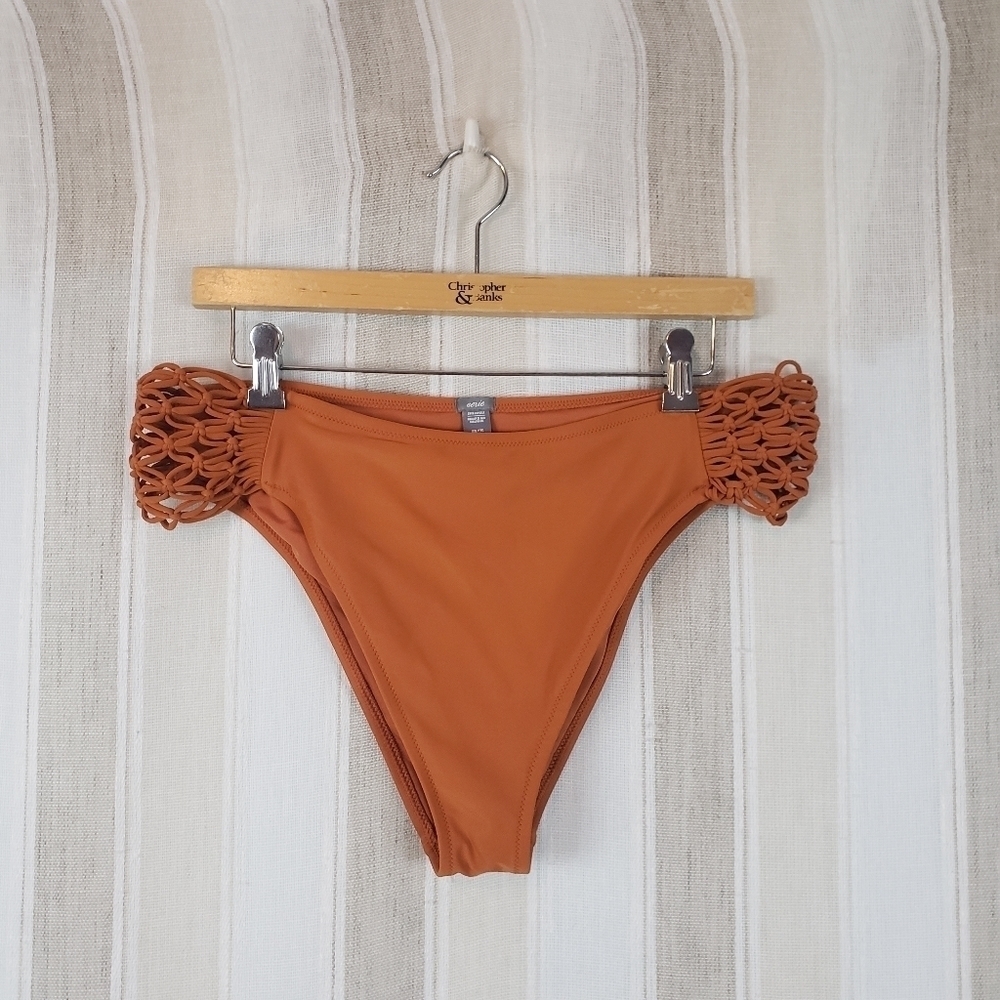 Aerie Swim Hipster Bikini Bottom Orange Size Extra Extra Large